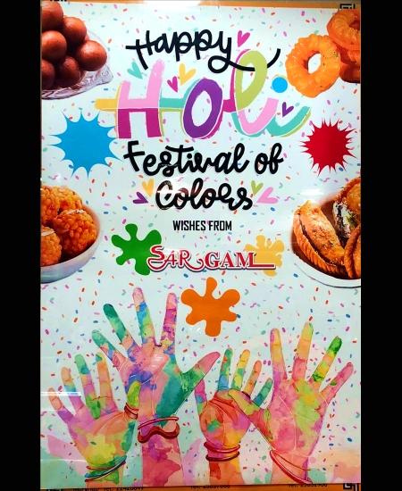 Holi Festival Poster Designed For Kuwait Based Sweet Shop
